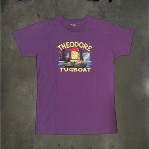 Vintage 90s Theodore Tugboat CBC Kids Cartoon Graphic Halifax TV Series T-Shirt